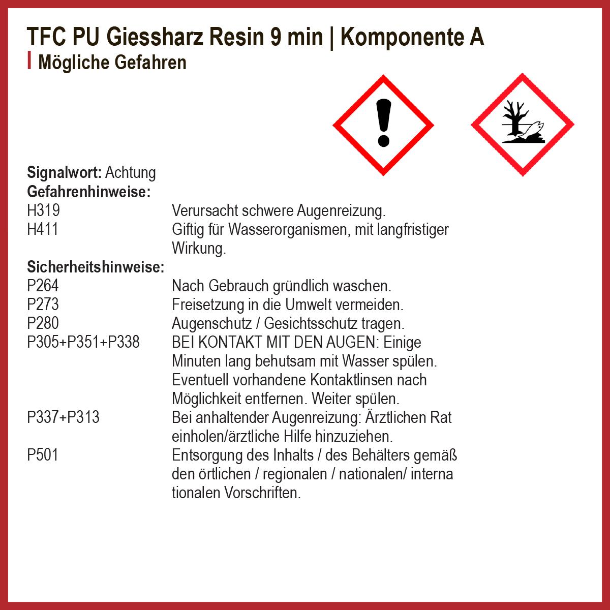 TFC PU Giessharz Resin 9min 1:1