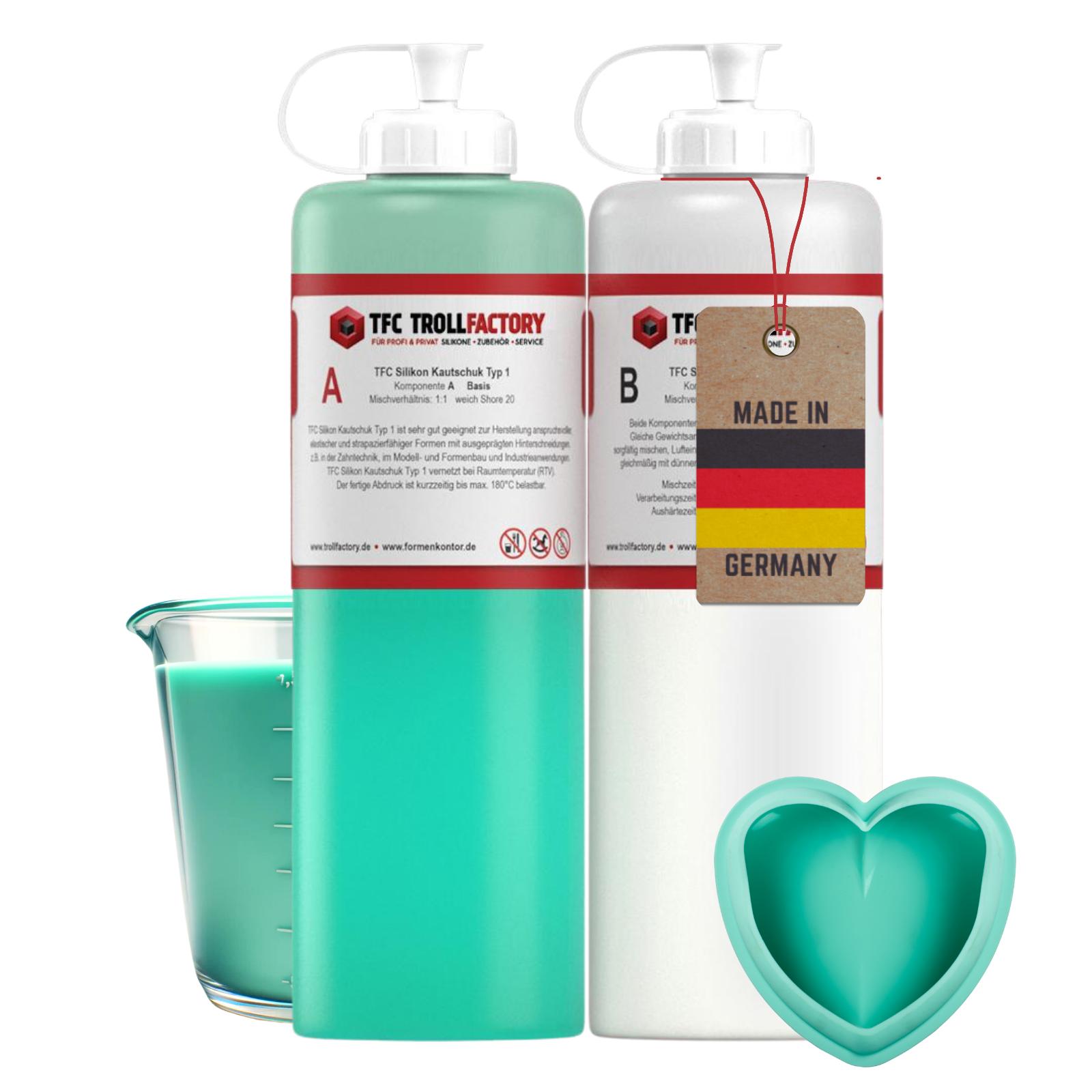 TFC Silikon Kautschuk Typ 1 Abformsilikon weich 1:1 NV Troll Factory RTV