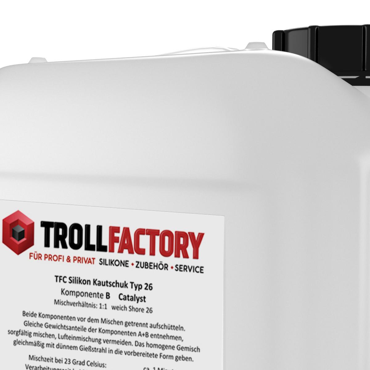 TFC Silikon Kautschuk Typ 26 Lebensmittel flieder weich Shore 1:1 DIY Backform