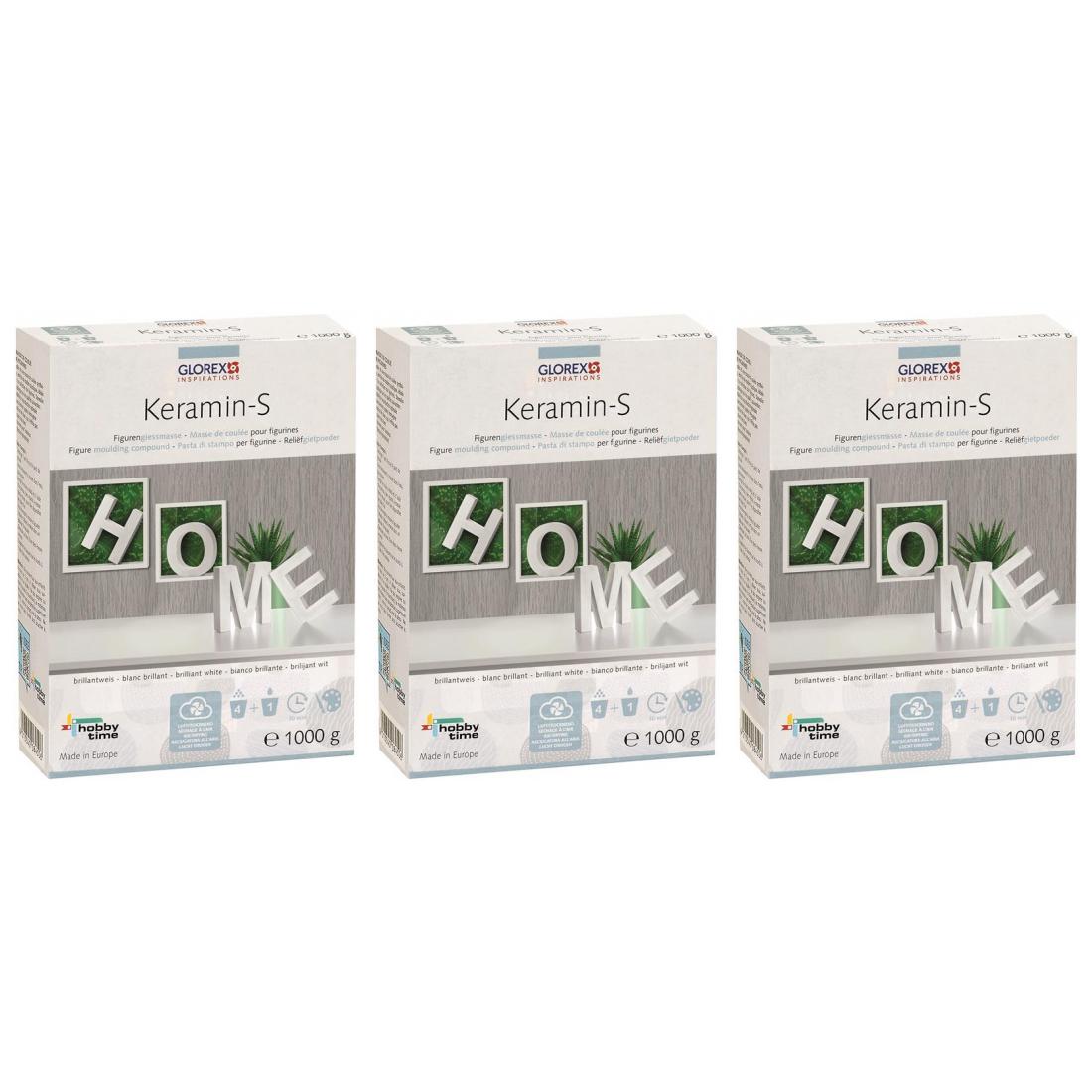 Keramin-S Giessmasse wetterfest schneeweiss