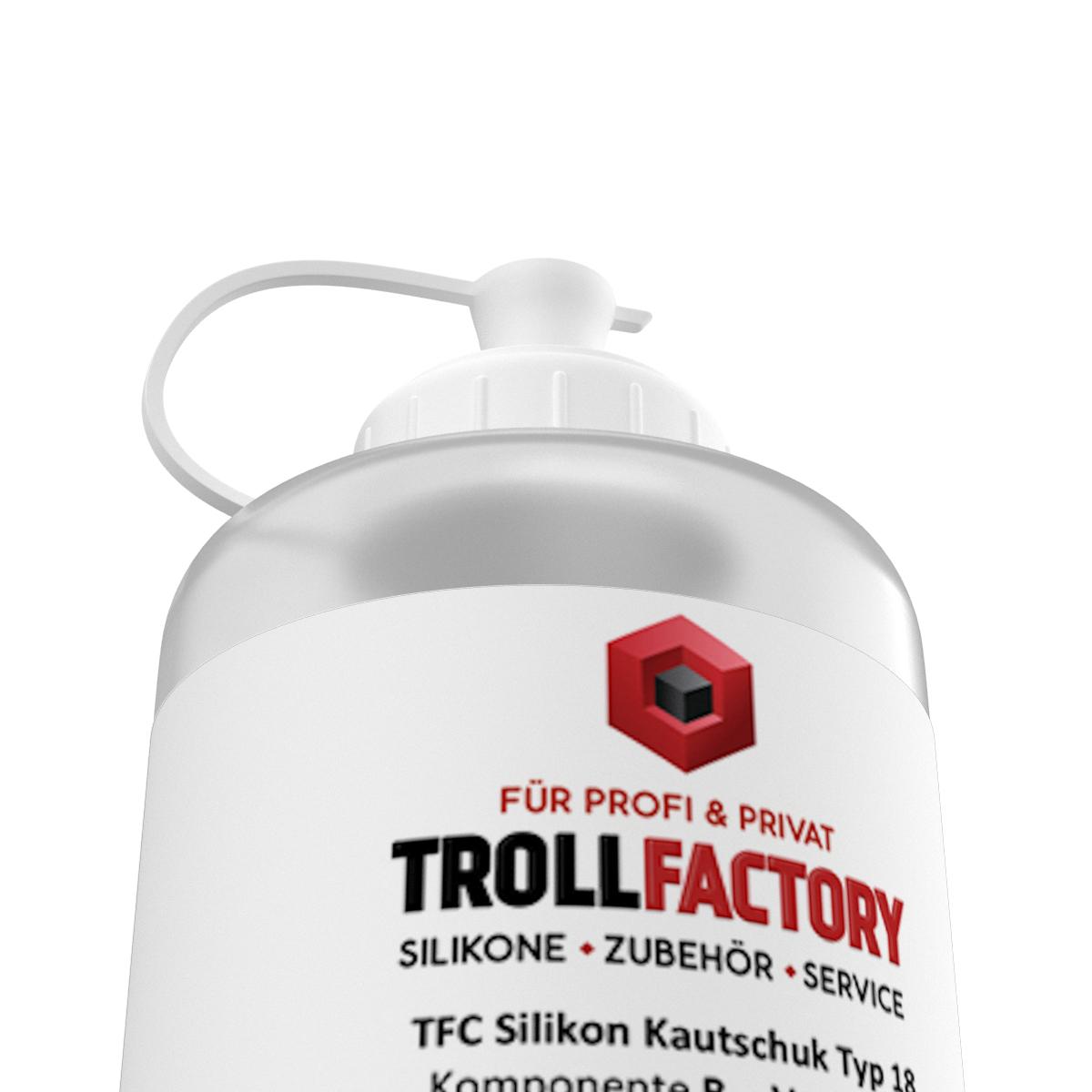 TFC Silikon Kautschuk Typ 18 Lebensmittel transluzent mittelhart Shore 30 1:1