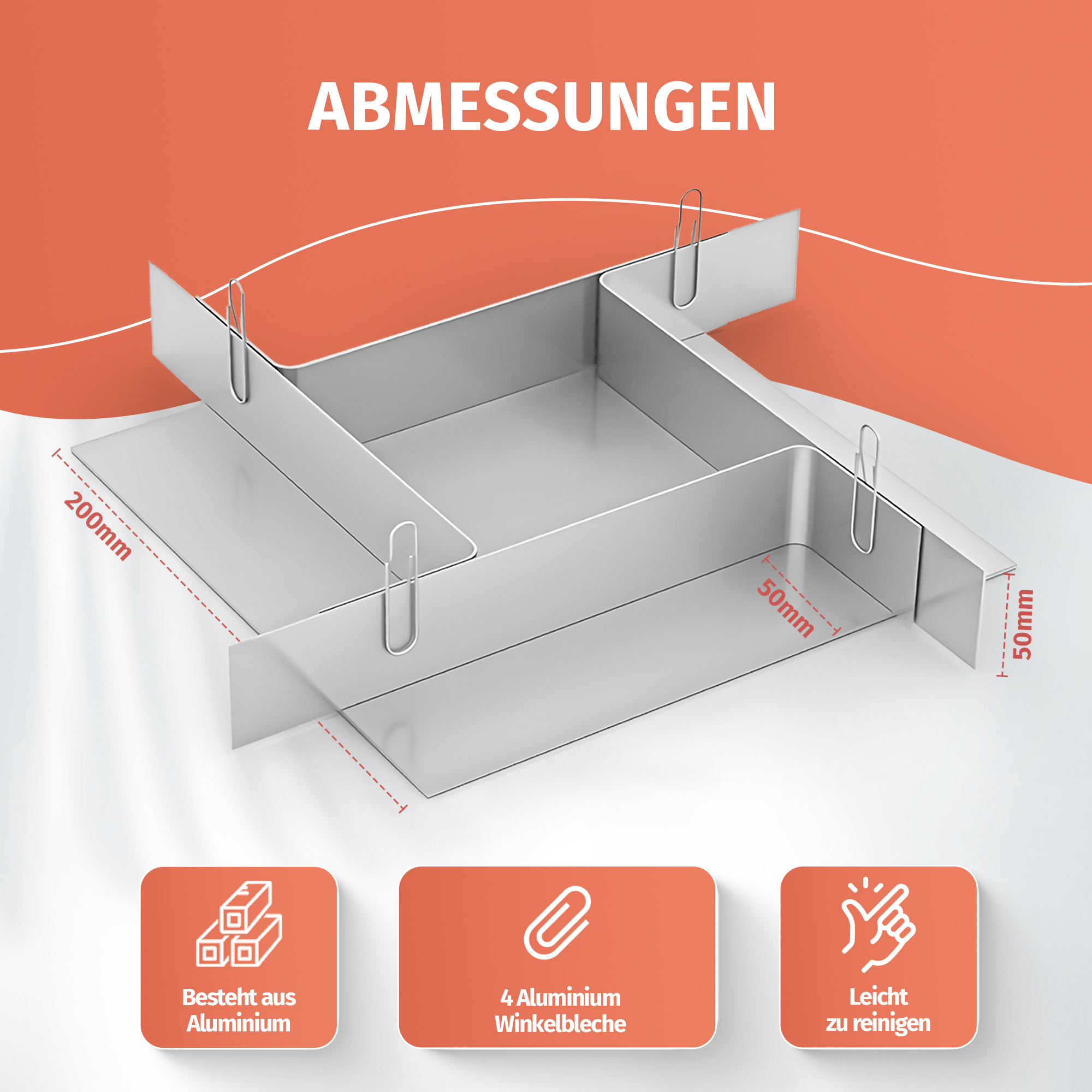 TFZ Formenrahmen-SET ALU Formbaurahmen Giesskasten Rahmen Formenbau 100mm