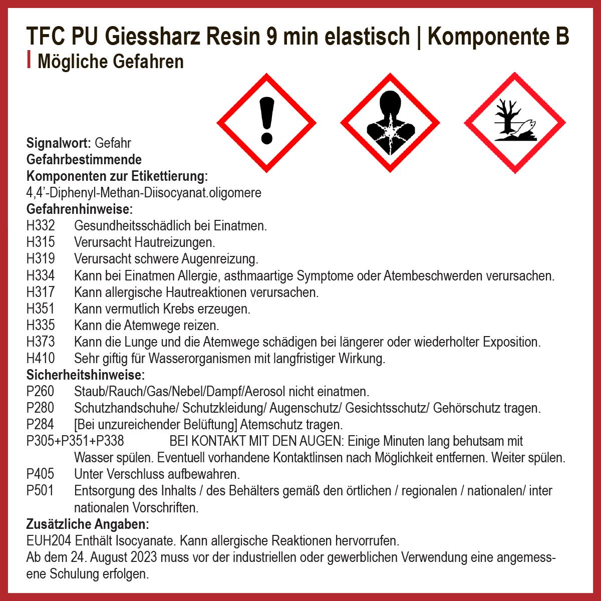 TFC PU Giessharz Resin 9min 1:1